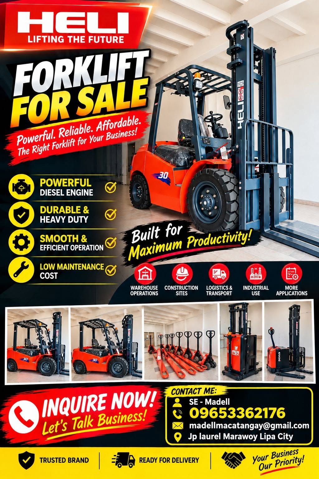 HELI forklift for sale promotional image