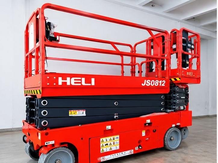 Red HELI JS0812 scissor lift